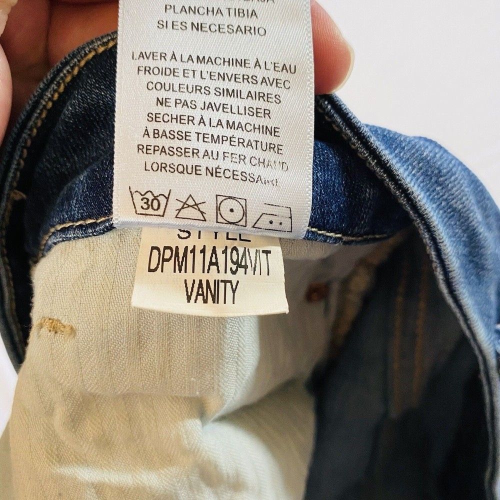 Dear John Joyrich Womens Size 32 Comfort Skinny Distressed Raw Hem Cropped - Picture 10 of 11